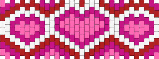 Valentines cuff v2 - pink,red