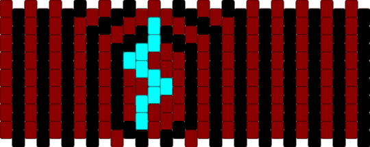 Vox eye cuff (it sucks) - black, hazbin hotel, hh, red, vox, vox hh
