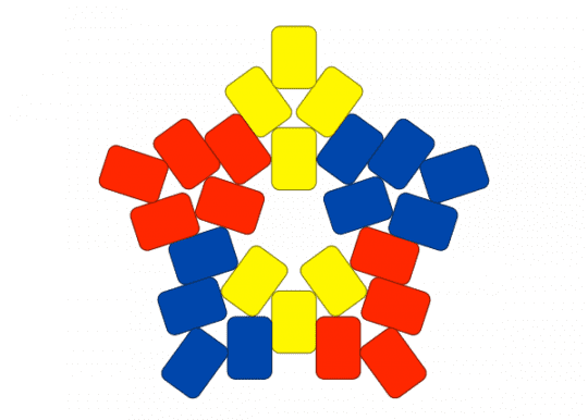 Pomni star XD - blue, charcter, clown, pomni, red, star, tadc, yellow