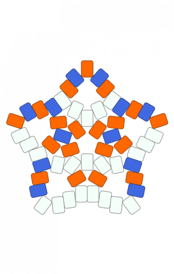 𝘞𝘢𝘷𝘺 𝘴𝘵𝘢𝘳! ⭐️ - blue, glow in the dark, orange, star, wavy