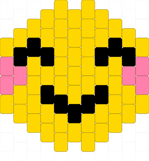 Happy face charm! - yellow