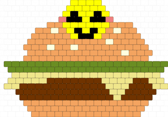 007n7's hat - brown,orange,yellow,forsaken,007n7,burger