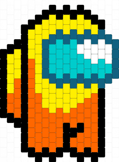 Among Us - among us, character, crewmate, impostor, orange, video game, yellow