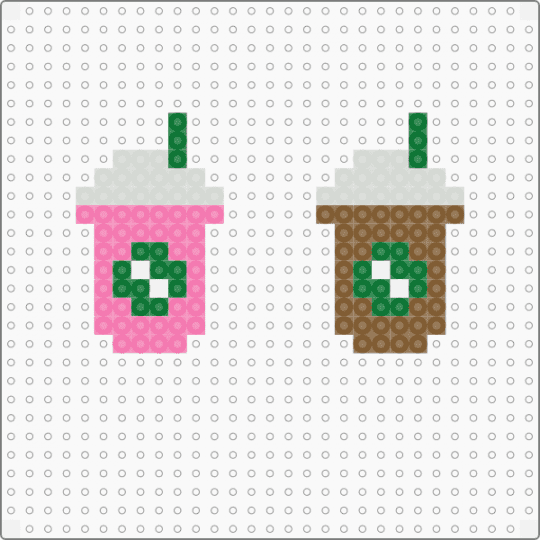 Coffee 1 - pink, tan