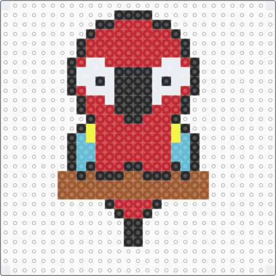 Parrot - red,tan