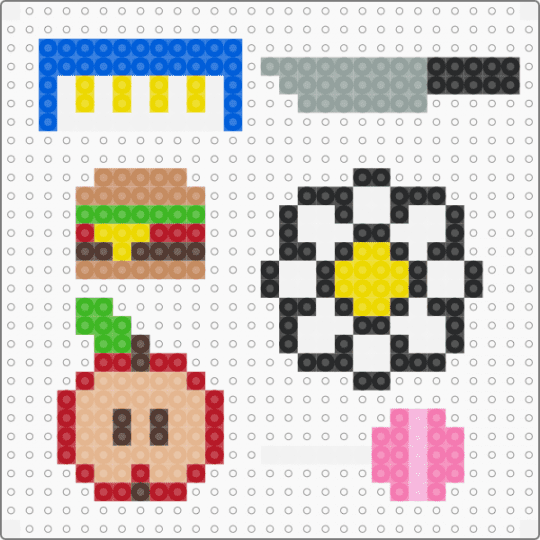 All 1 - yellow,beige,pink,colorful