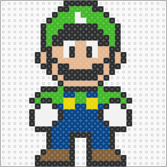 Luigi 1 - black,green,blue,beige
