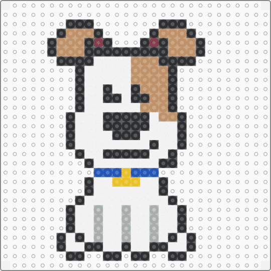 Dog 1 - white,tan,gray