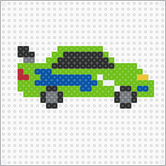 Car 11 - green,blue