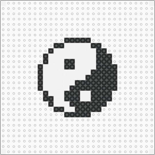 Yin yang 1 - white,black