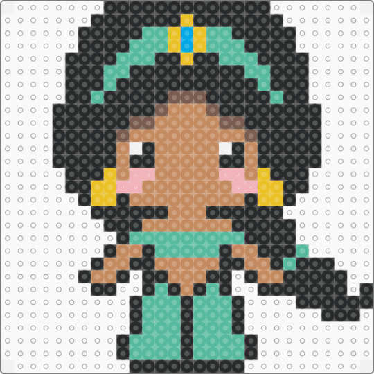 Aladin - jasmine,black,teal,tan