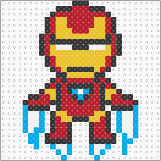 Iron Man 1 - yellow,red