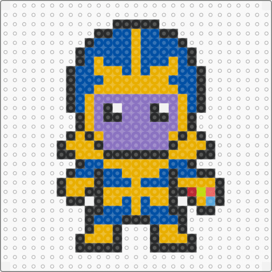 Tanos 1 - thanos,marvel,villain,character,orange,blue