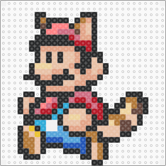 Mario 20 - beige, black, red, tan