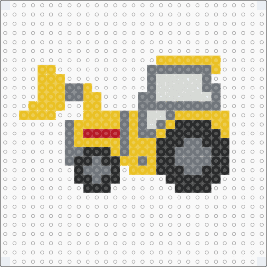 Car 7 - bulldozer,construction,vehicle,yellow,gray