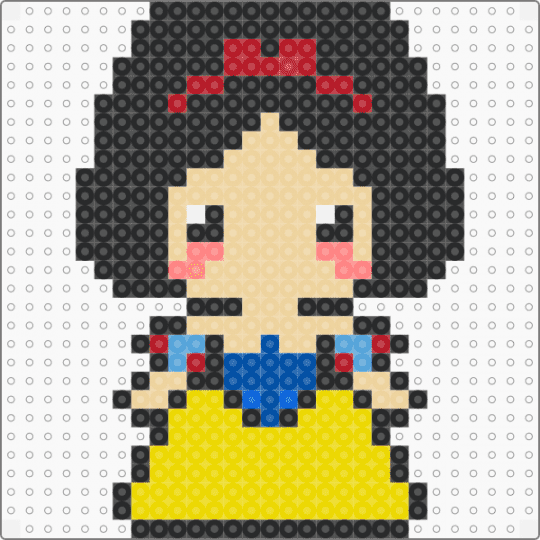 Snow White 1 - black,beige,yellow