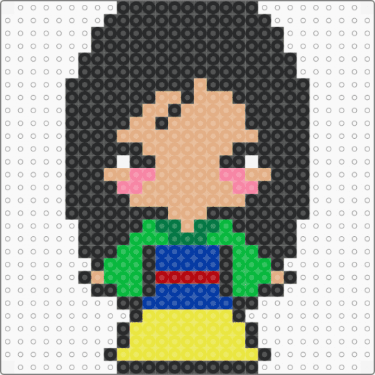 Mulan 1 - black,beige,yellow,green