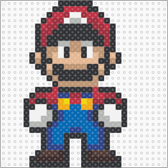 Mario 13 - black,beige,red,blue