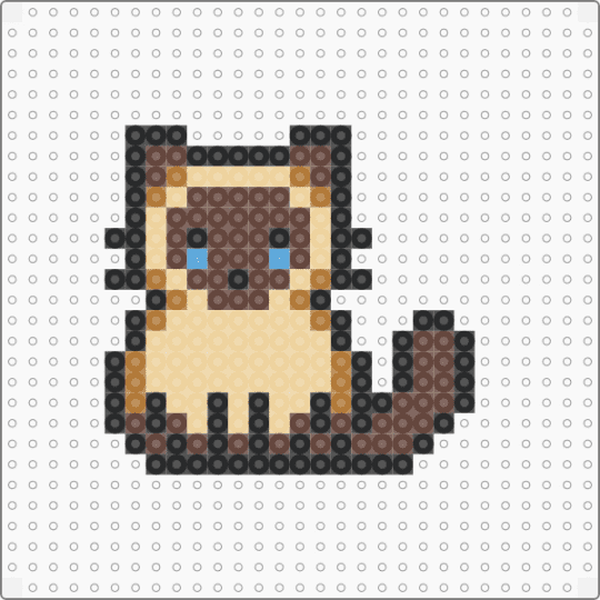 Siamesse Cat 1 - brown,beige