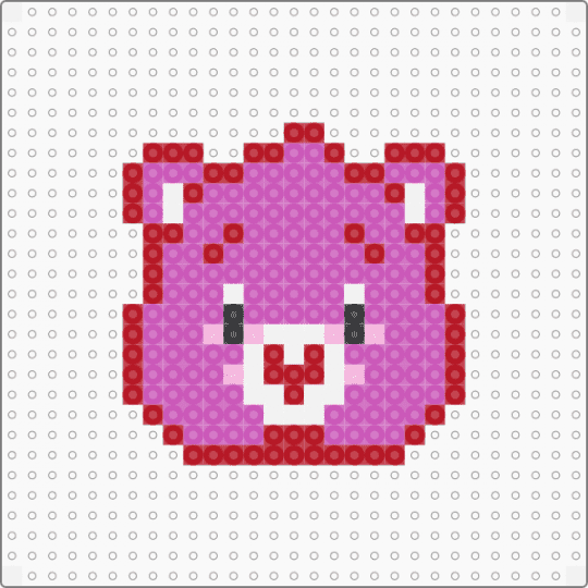 Carebear 1 - red,pink
