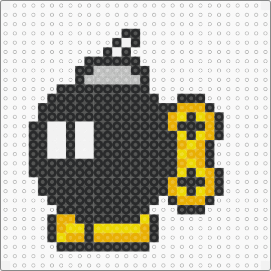 Mario 22 - black,orange,bobomb