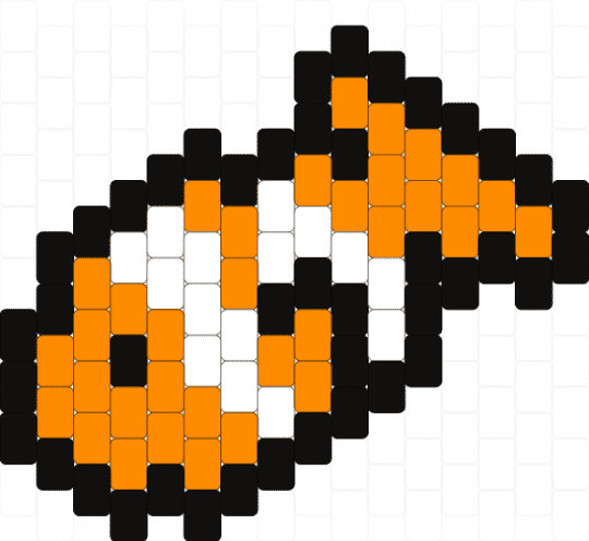 clownfish charm - orange,white,fish,clownfish,ocean,sea animal