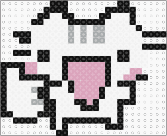 Silly cat - white,pink,gray,cat,silly,thumbs up,simple
