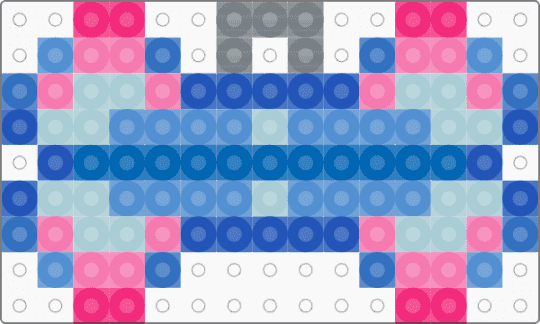 Transmasc Dog Bone - blue, light blue, pink