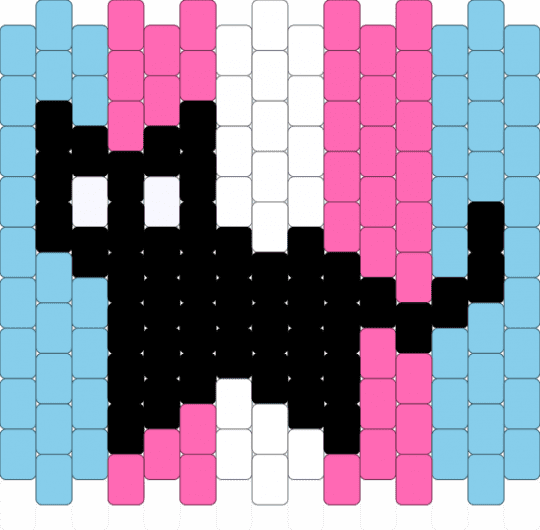 trans kitty - light blue,pink,trans,cat,pride flag