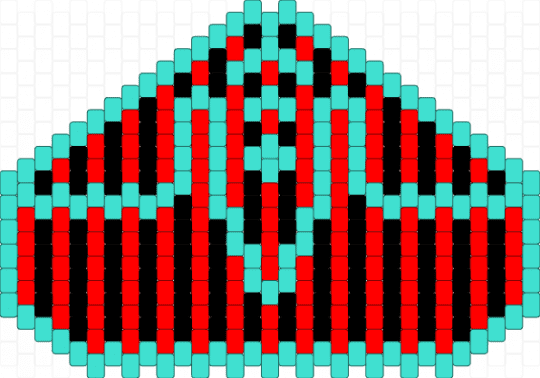 VoxTek mask - light blue,red,cotdstripes,hazbin,hazbin hotel,voxtek,vox,helluva boss