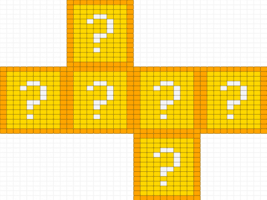 Lucky block - orange,yellow,minecraft,lucky block