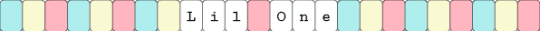 lil one - light blue,pink