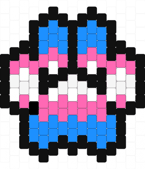 trans paw not my desineg - light blue,pink
