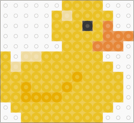Rubber ducky - yellow,cute,perler bead,duck,rubber ducky