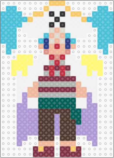 Buggy the Clown 2 - light blue,brown,yellow,colorful,anime,one piece,clown,buggy the clown