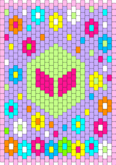 Alien Test side #2 - pink,yellow
