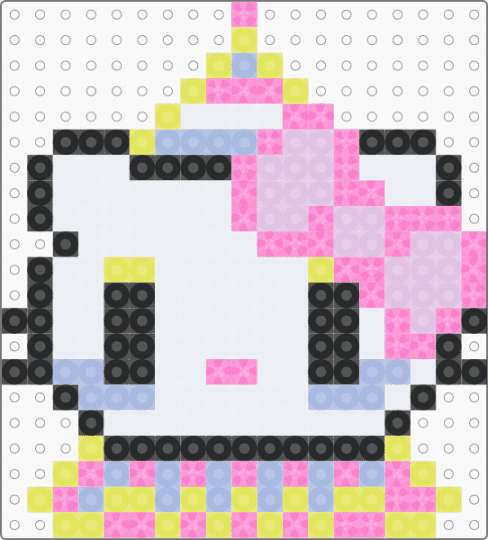 clown hello kitty - remixed - pink