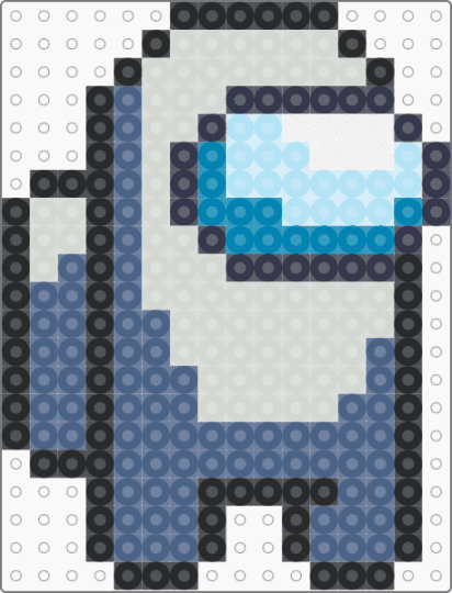 White Crewmate - blue,amongus,white,crewmate