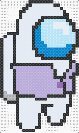 White (Among Us Show) - white,light blue,pink,amongusshow,amongus