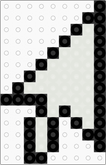 cursor!1! - black, white