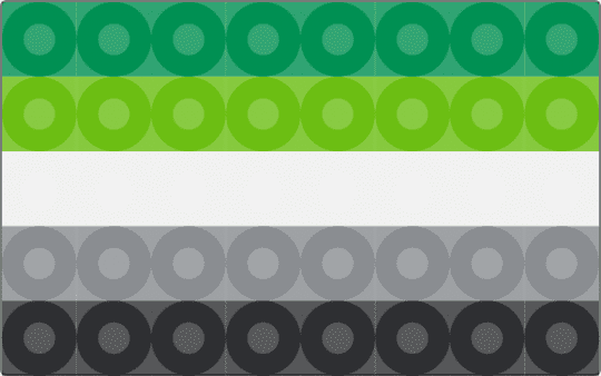 tiny aromantic flag - green,gray