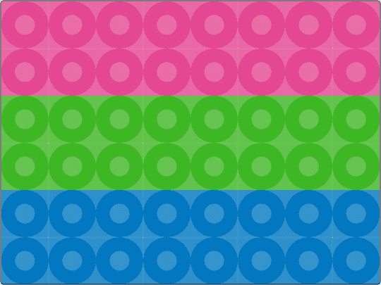 tiny polysexual flag - pink,green,blue