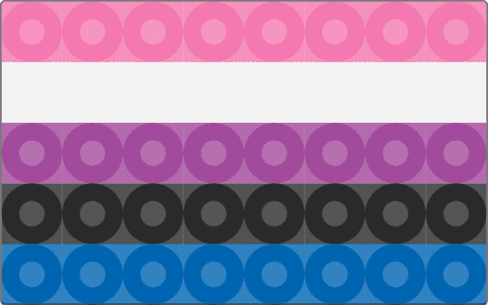 tiny genderfluid flag - blue, pink
