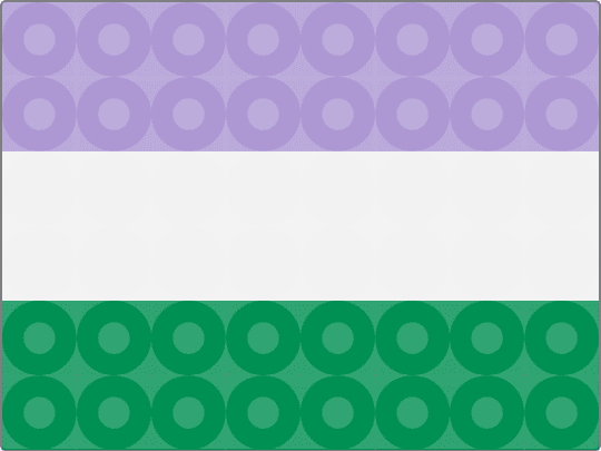 tiny genderqueer flag - pink,green