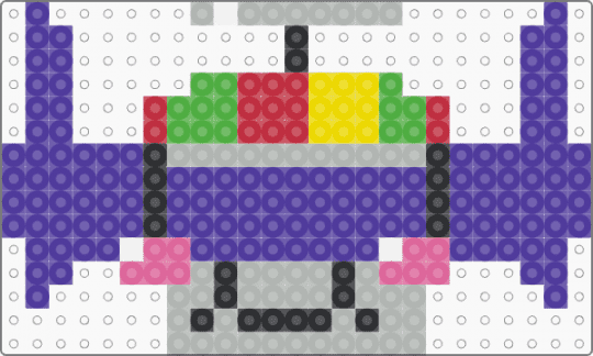 Banhammer perler - beige,purple,banhammer,phighting,banhammer phighting,roblox,silly