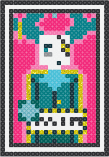 Medkit sports card - teal,pink,cotdtradingcards,phighting,medkit phighting,character,medkit,lost temple