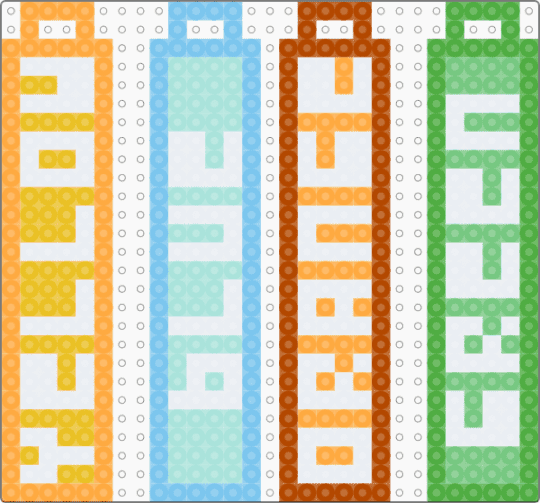 Flowers keychains part one - blue, deltarune, flowers, green, light blue, orange, toby fox, yellow
