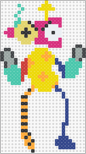 Chainsaw zooble - pink,yellow,teal,blue,tadc,the amazing digital curcus,zooble,chainsaw