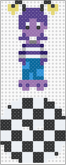 Jelli standee - blue, oc, pink, purple, self insert, self insert oc, tadc, tamagotchi, the amazing digital circus, the amazing digital circus oc, white