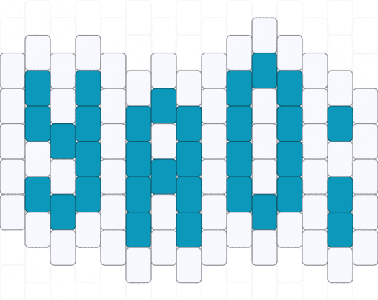 Yaoi nametag - light blue, white